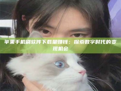海盐苹果手机刷软件下载量赚钱：探索数字时代的变现机会